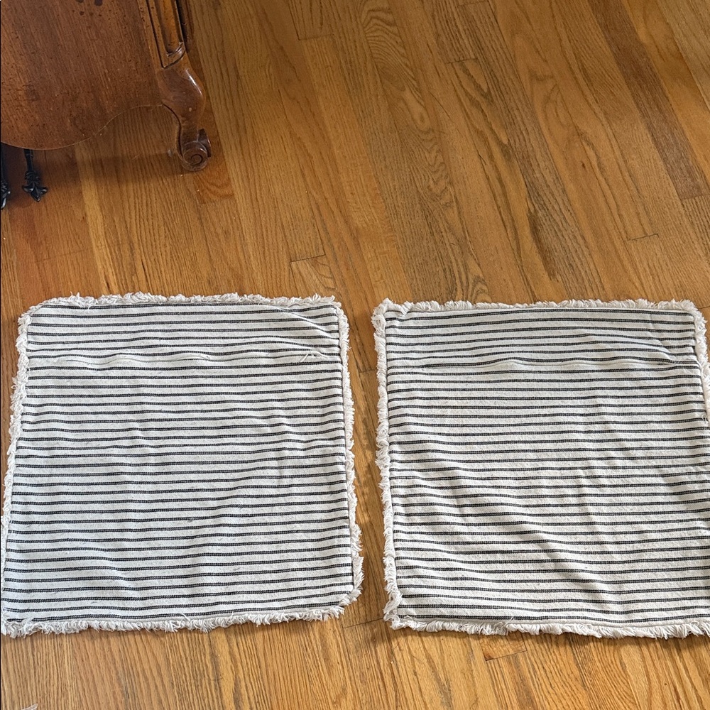Striped Square Cushion Covers